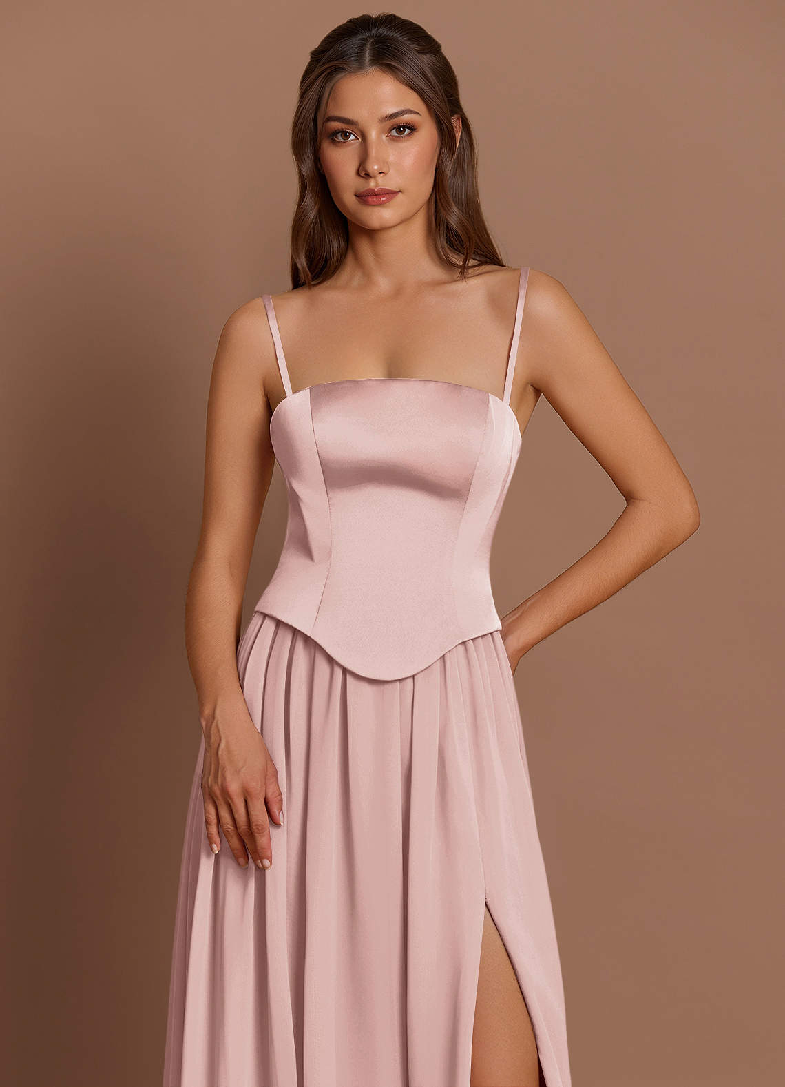 Cadence Powder Pink Maxi Dress