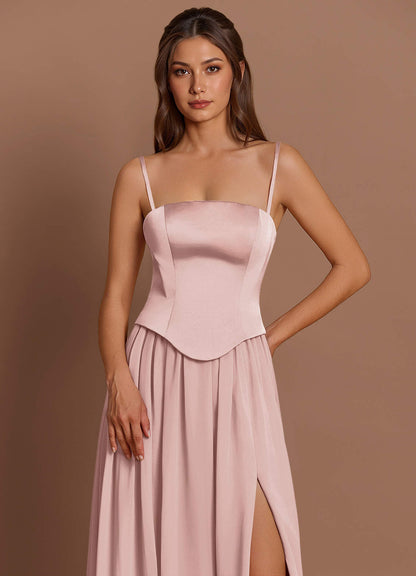 Cadence Powder Pink Maxi Dress