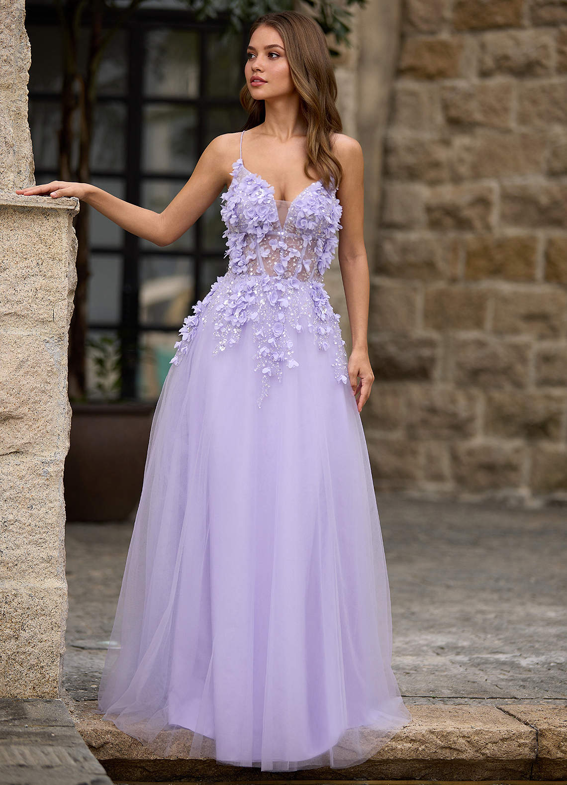 Seraphic Purple A-Line Prom Dress
