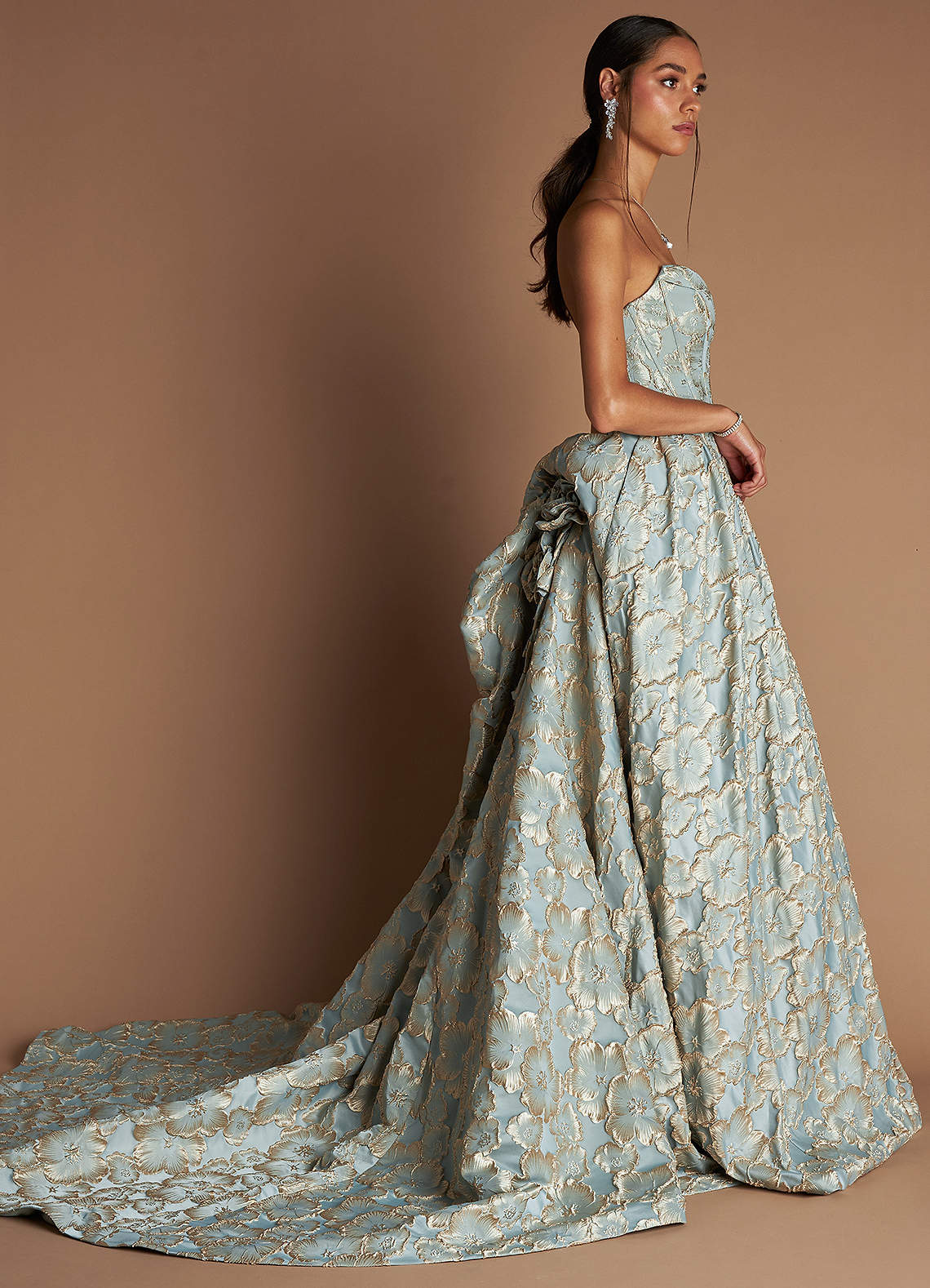 Maya Vintage Blue Gown