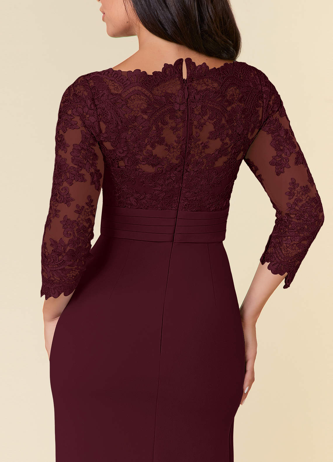 Cabernet Sheath Lace Dress