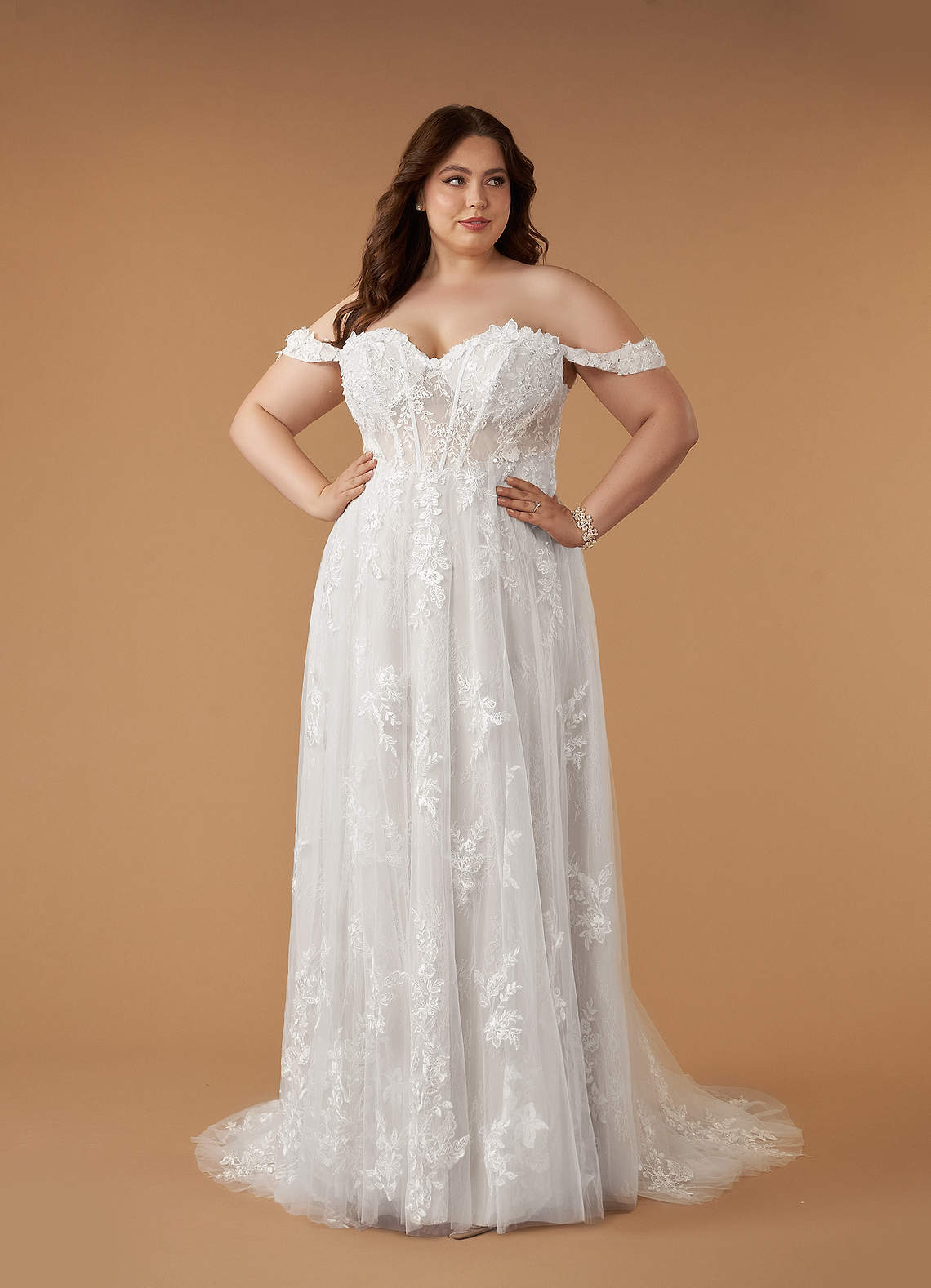 Diamond White A-Line Sweetheart Sequins Tulle Dress