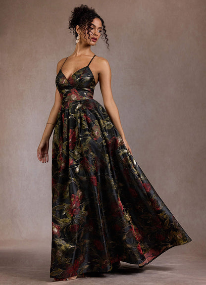 Yara Midnight Rose Maxi Dress