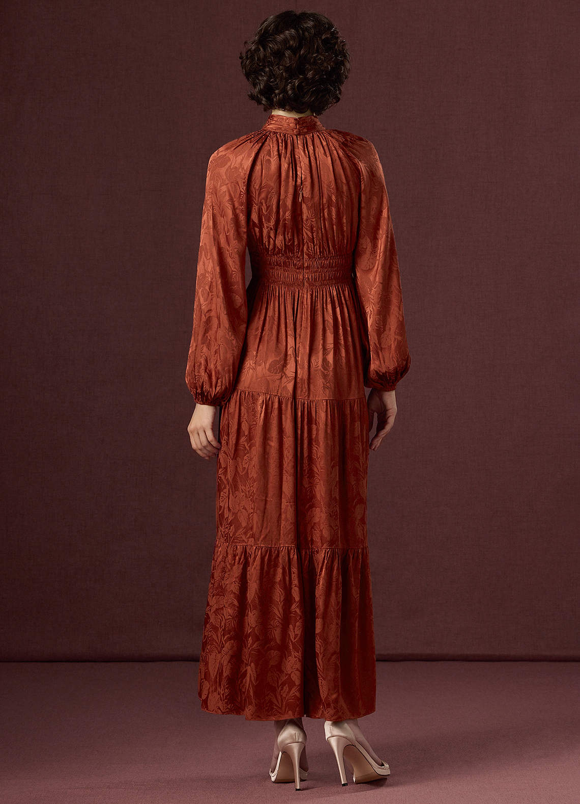 Brianna Rust Maxi Dress  Dress