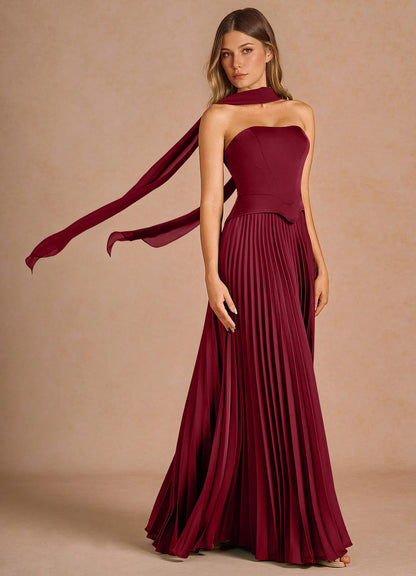 Rylan Merlot Maxi Dress  Dress