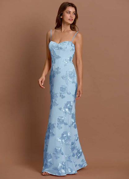Anika Sky Blue Maxi Dress