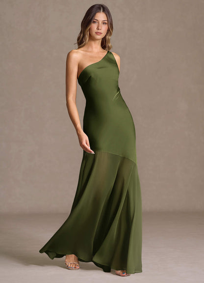 Fatima Olive Maxi Dress  Dress