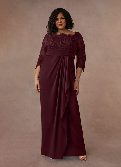 Cabernet Sheath Lace Dress