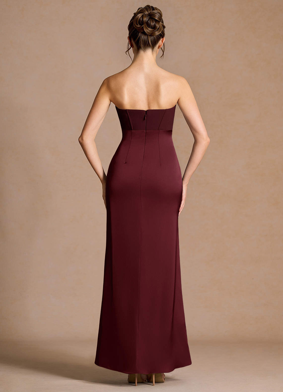 Selene Wine Maxi Dress  Dress