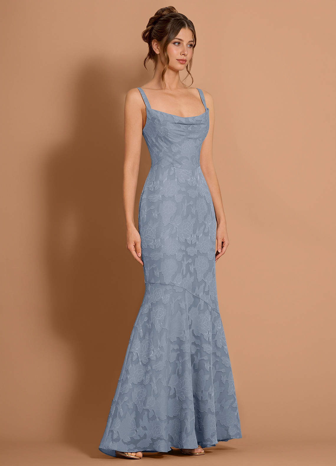 Aubrey Powder Blue Maxi Dress