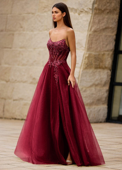 Brilliance Red Glitter Prom Dress  Dress