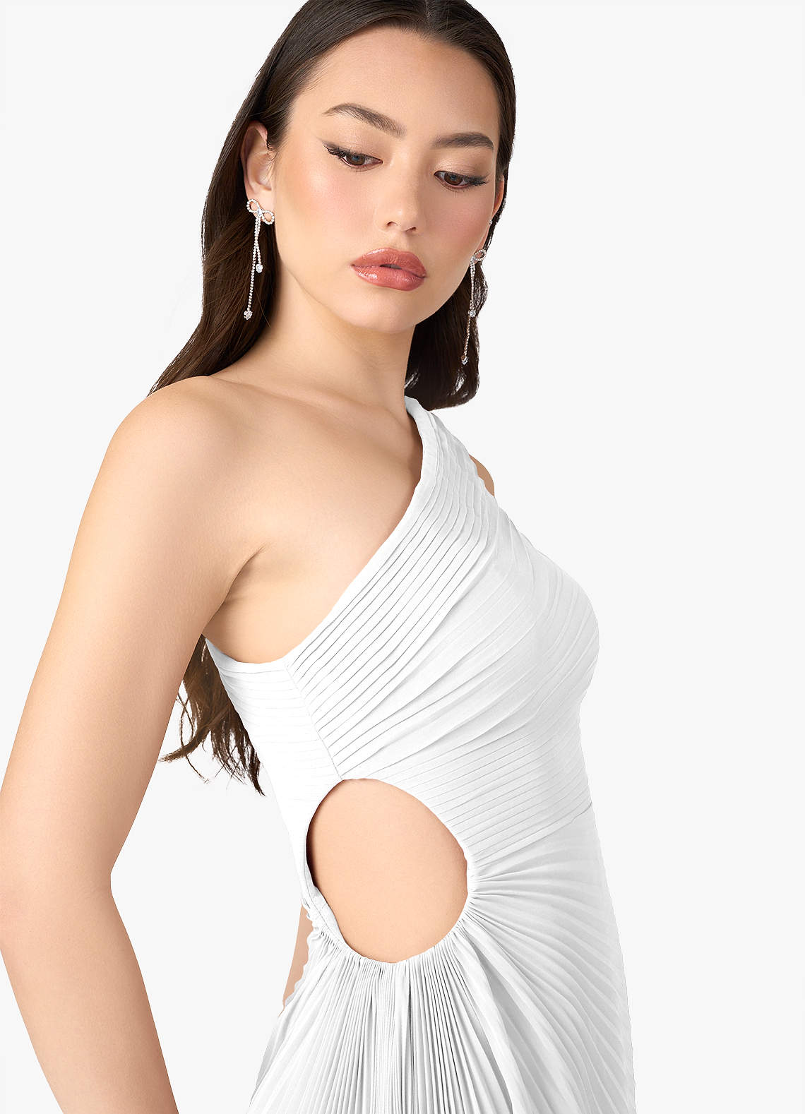 Angelina White Asymmetrical Dress  Dress