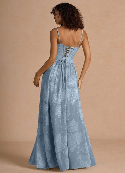 Isaura Powder Blue Maxi Dress  Dress