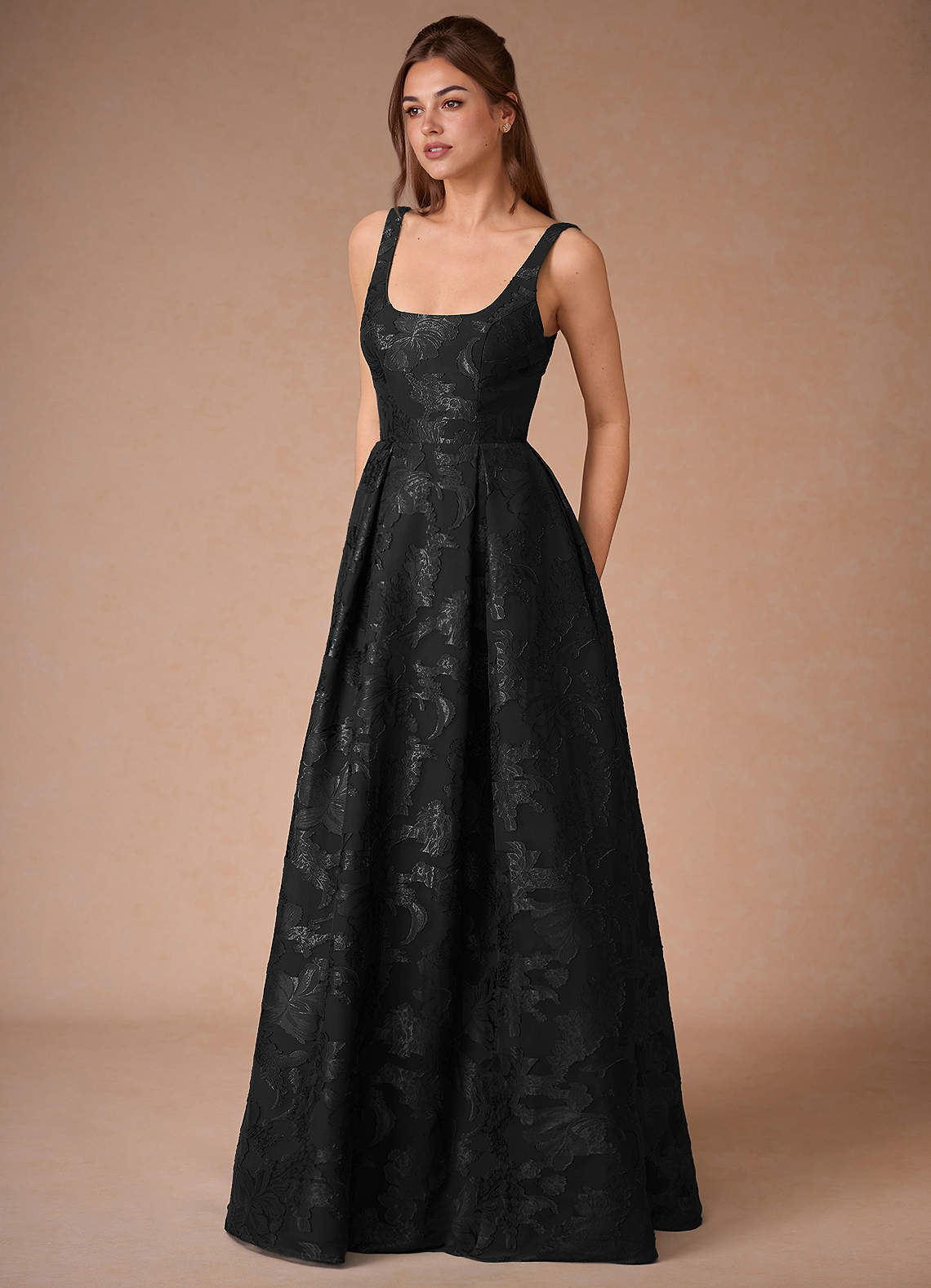 Althea Black Tie-Back Maxi Dress  Dress