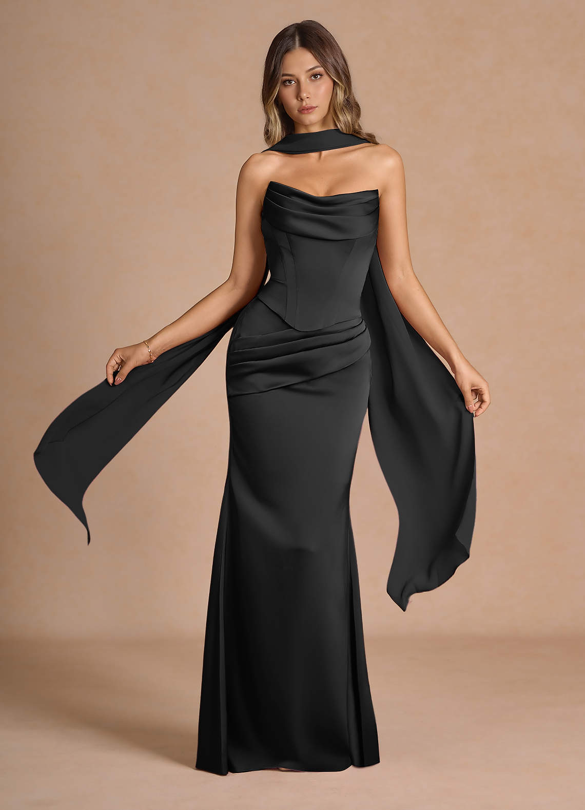 Sorrel Black Corset Two-Piece Sets  Dress