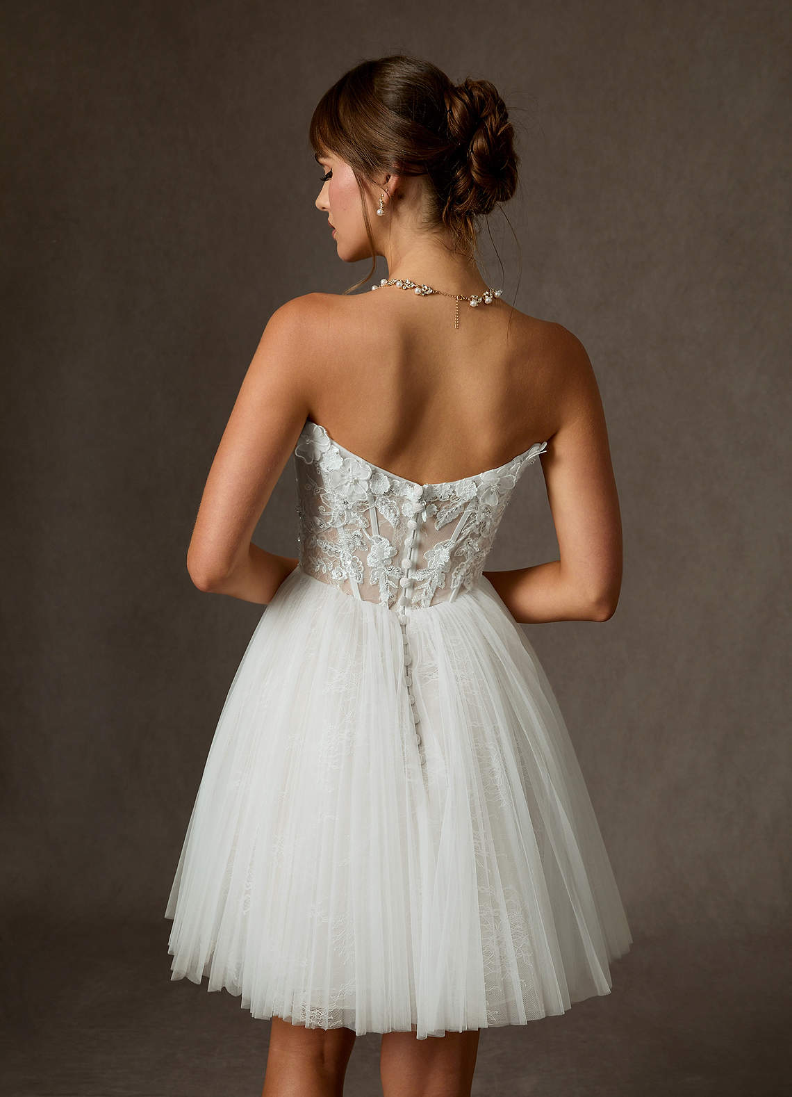 Diamond White Ball-Gown Off the Shoulder Lace Dress