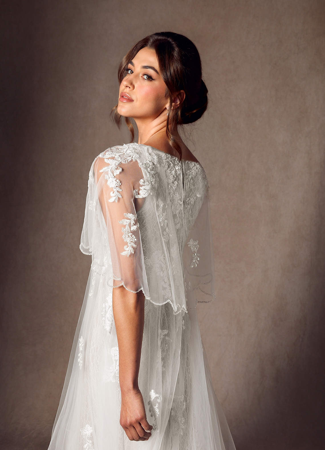 Diamond White A-Line Sequins Tulle Dress