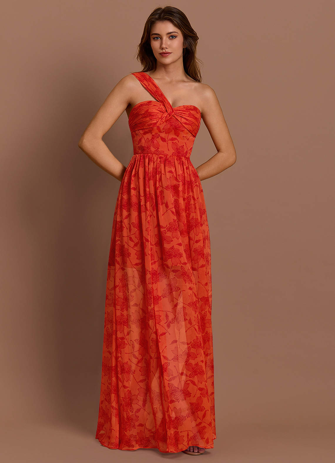Xylia Tangerine Maxi Dress  Dress
