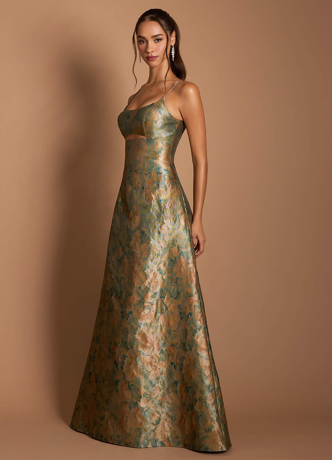 Dova Vintage Teal Maxi Dress