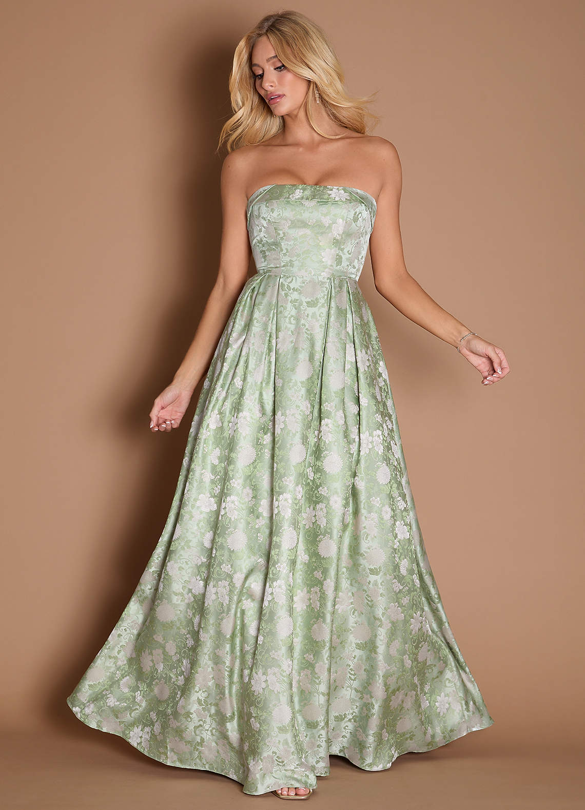 Wanda Mint Frost Gown  Dress