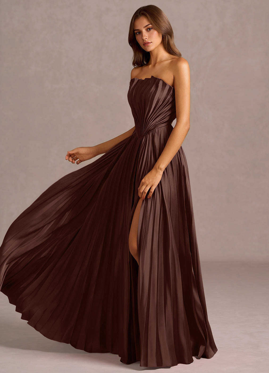 Kaia Mocha Coco Maxi Dress  Dress