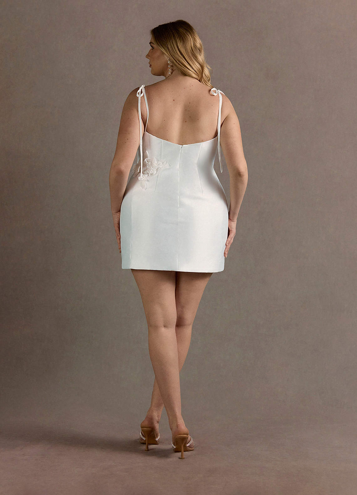 Eva White Floral Mini Dress  Dress
