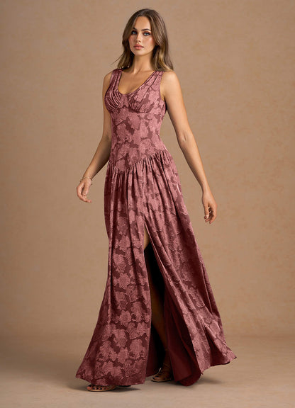 Lunara Vintage Rose Maxi Dress  Dress