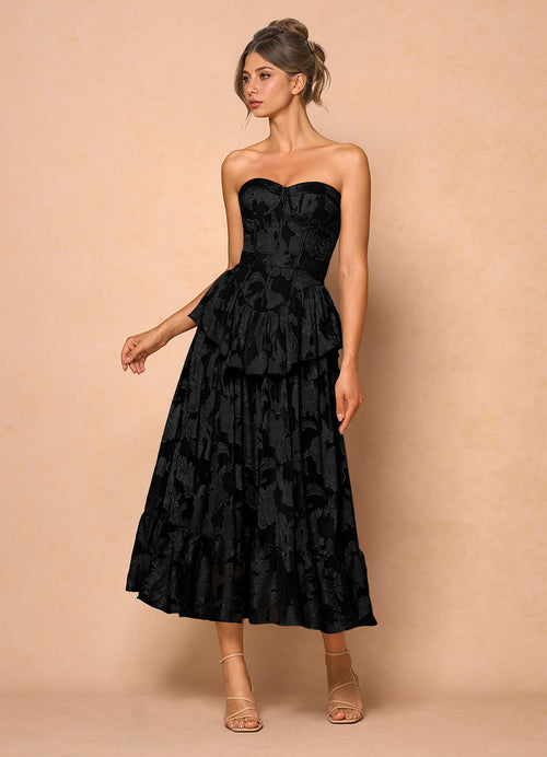 Emery Black Midi Dress  Dress