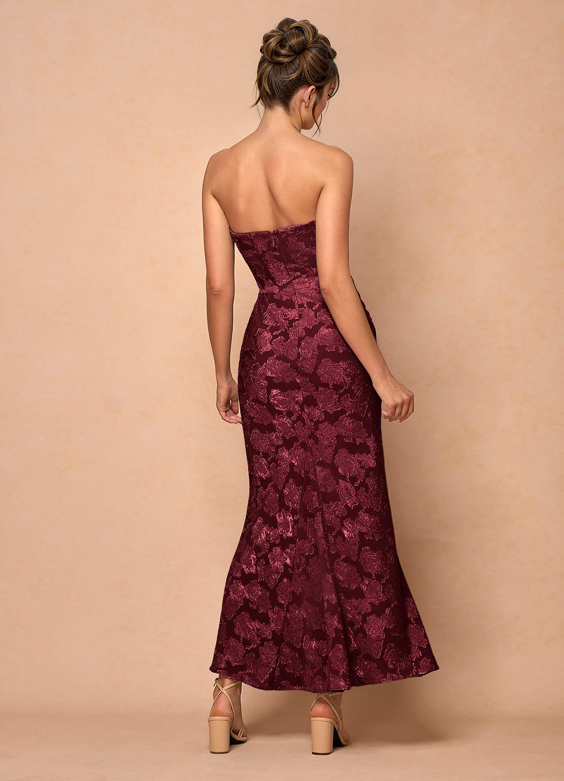 Ezrena Wine Maxi Dress