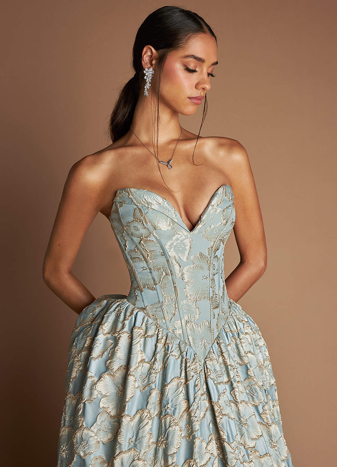 Maya Vintage Blue Gown