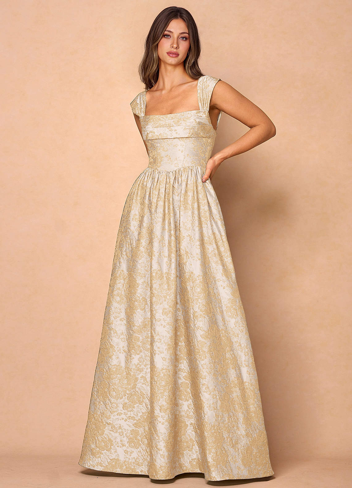 Runa Vintage Champagne Maxi Dress  Dress