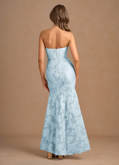 Avina Pale Blue Maxi Dress