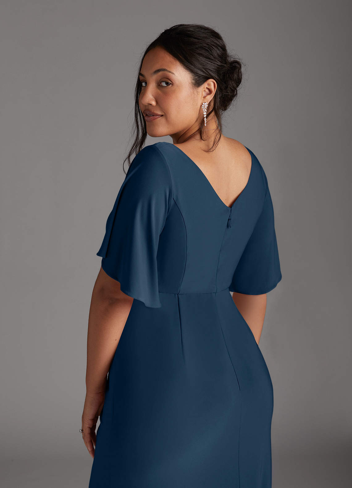 Neptune Mermaid Boatneck Pleated Luxe Knit Dress