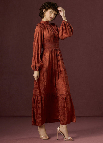 Brianna Rust Maxi Dress  Dress