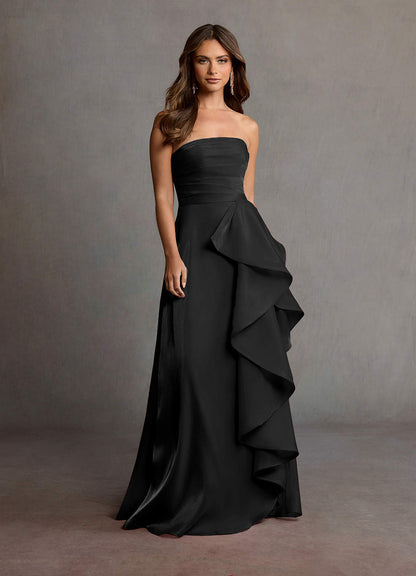Manon Black Handkerchief Gown  Dress