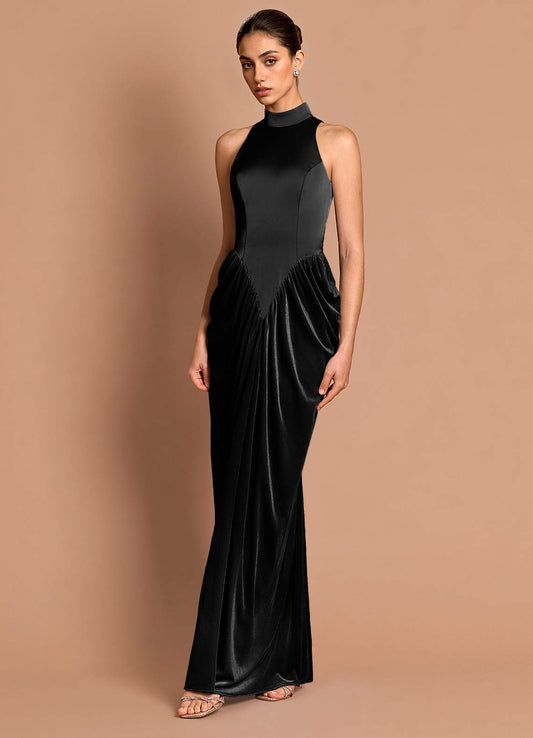 Mairwen Black Maxi Dress