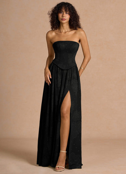 Isaura Black Maxi Dress  Dress