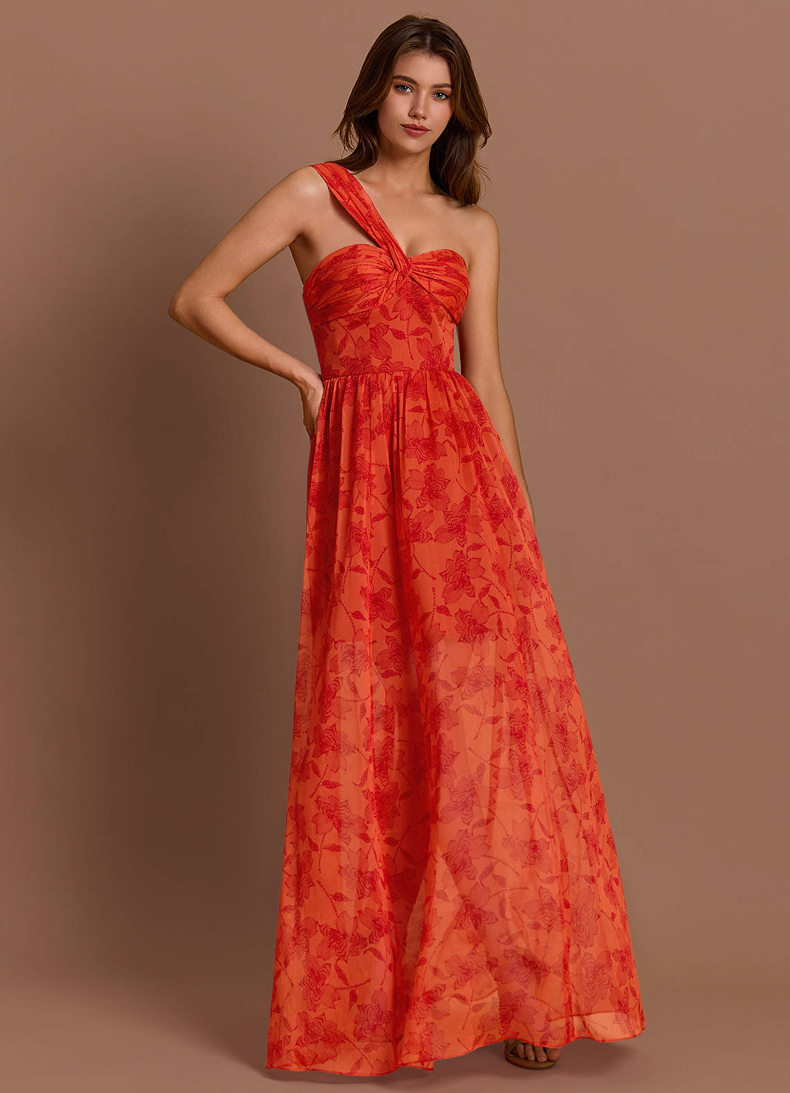 Xylia Tangerine Maxi Dress  Dress