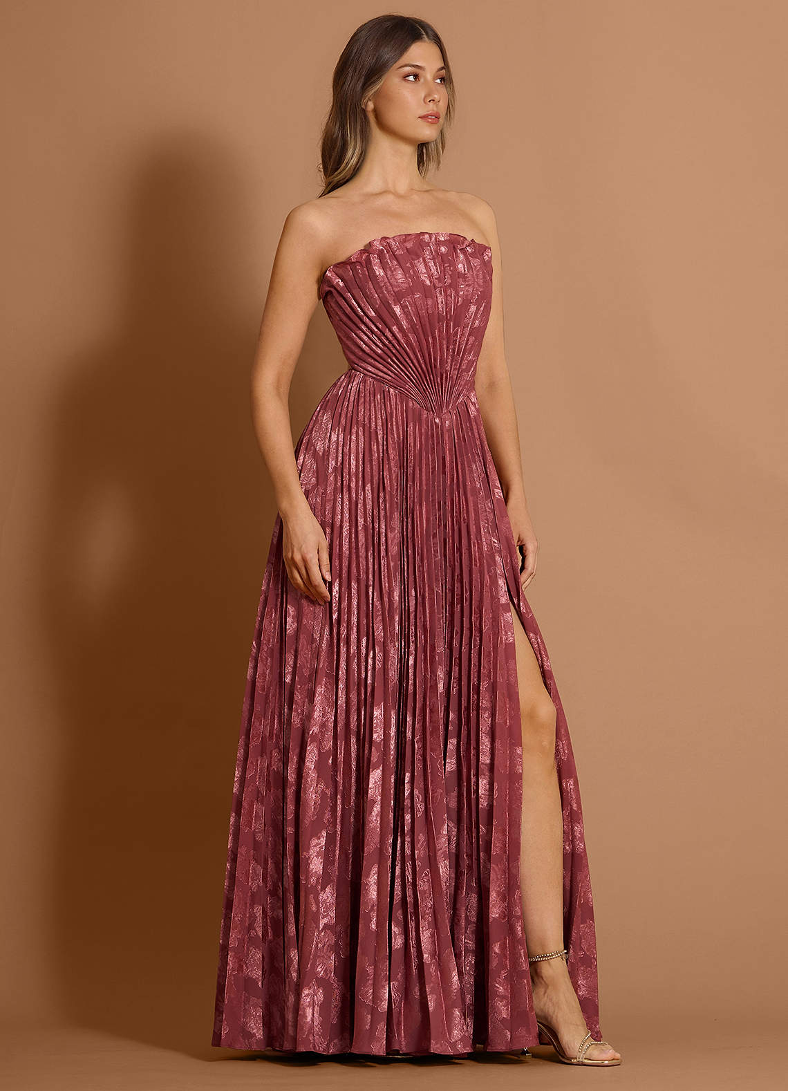 Audrina Vintage Rose Maxi Dress