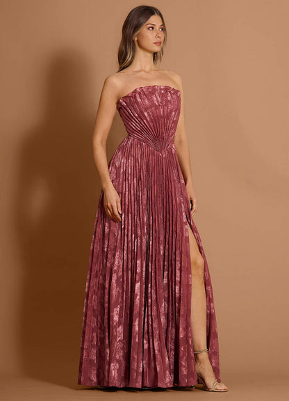 Audrina Vintage Rose Maxi Dress