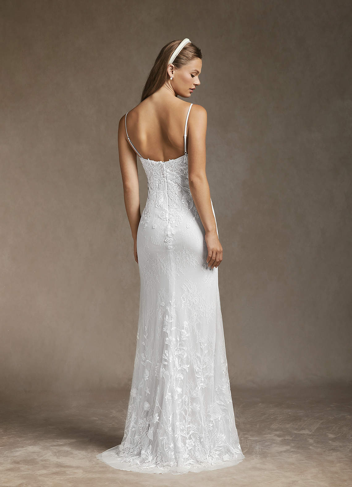 Diamond White Mermaid Sequins Tulle Dress