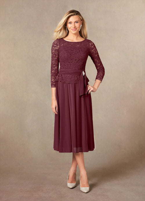 Cabernet A-Line Lace Dress
