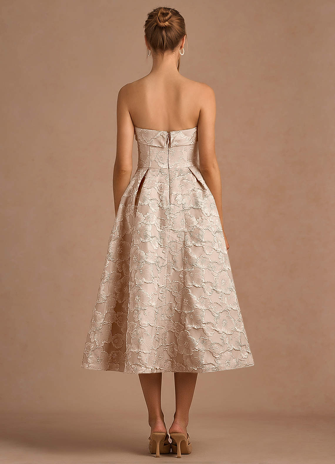 Desiree Vintage Blush Midi Dress