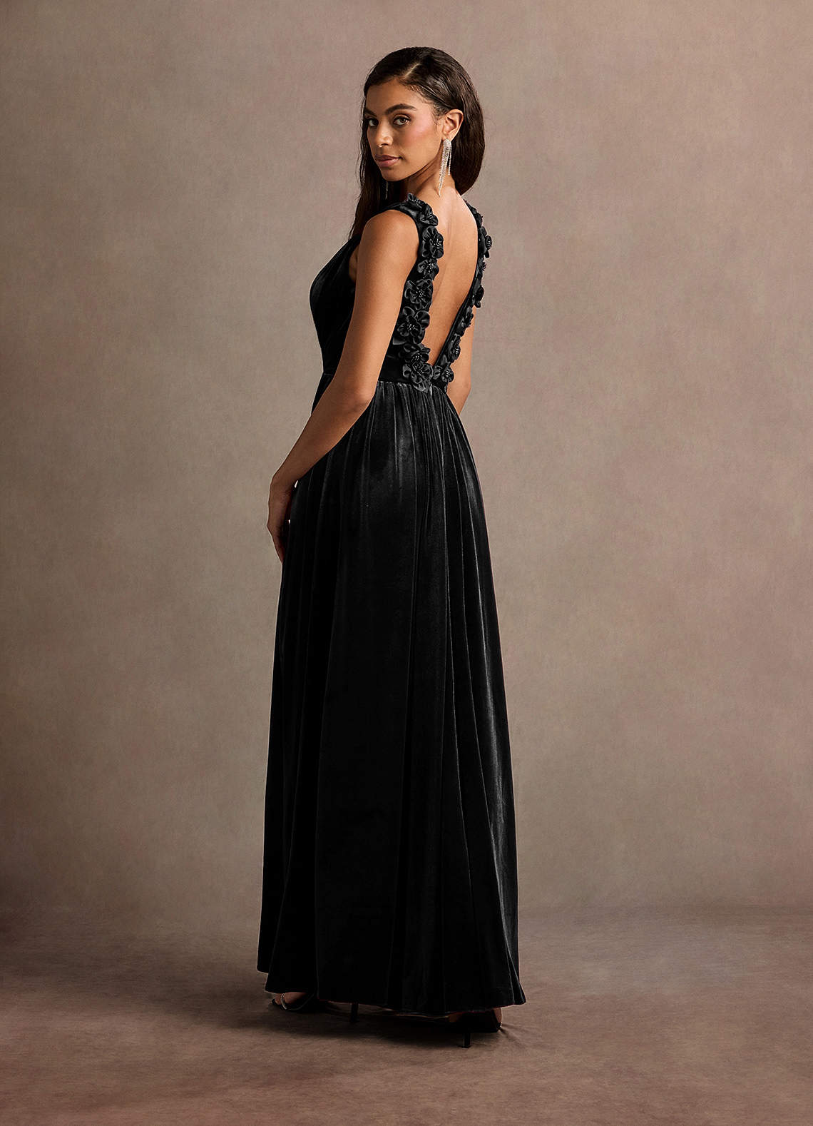 Katniss Black Rose Gown  Dress
