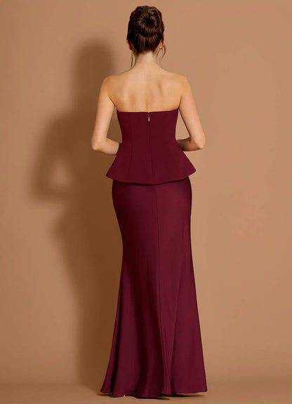 Zeraya Wine Maxi Dress  Dress