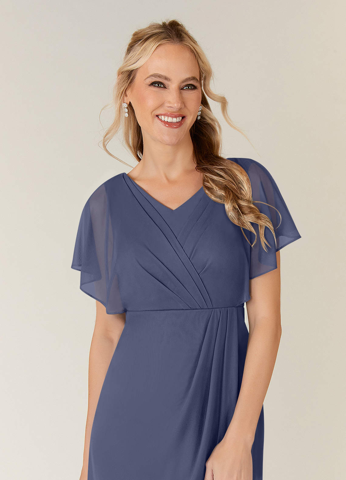 Stormy Sheath Pleated Mesh Dress