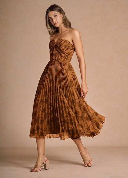 Lyanna Coco Multi Pleated Midi Dress  Dress
