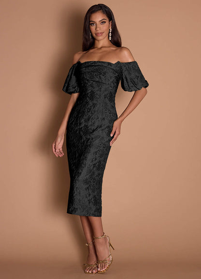 Corie Black Midi Dress