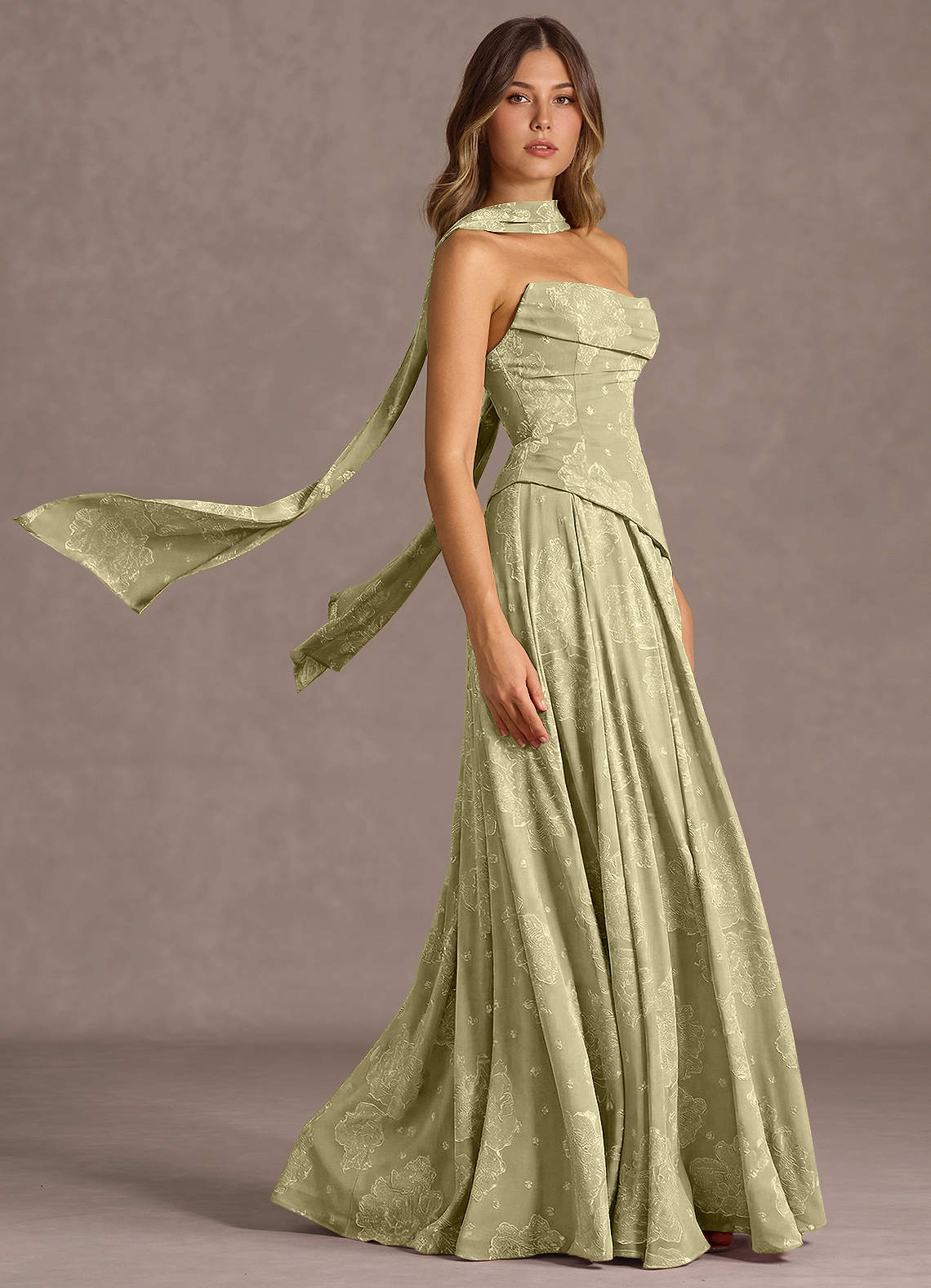 Gabriela Celadon Maxi Dress