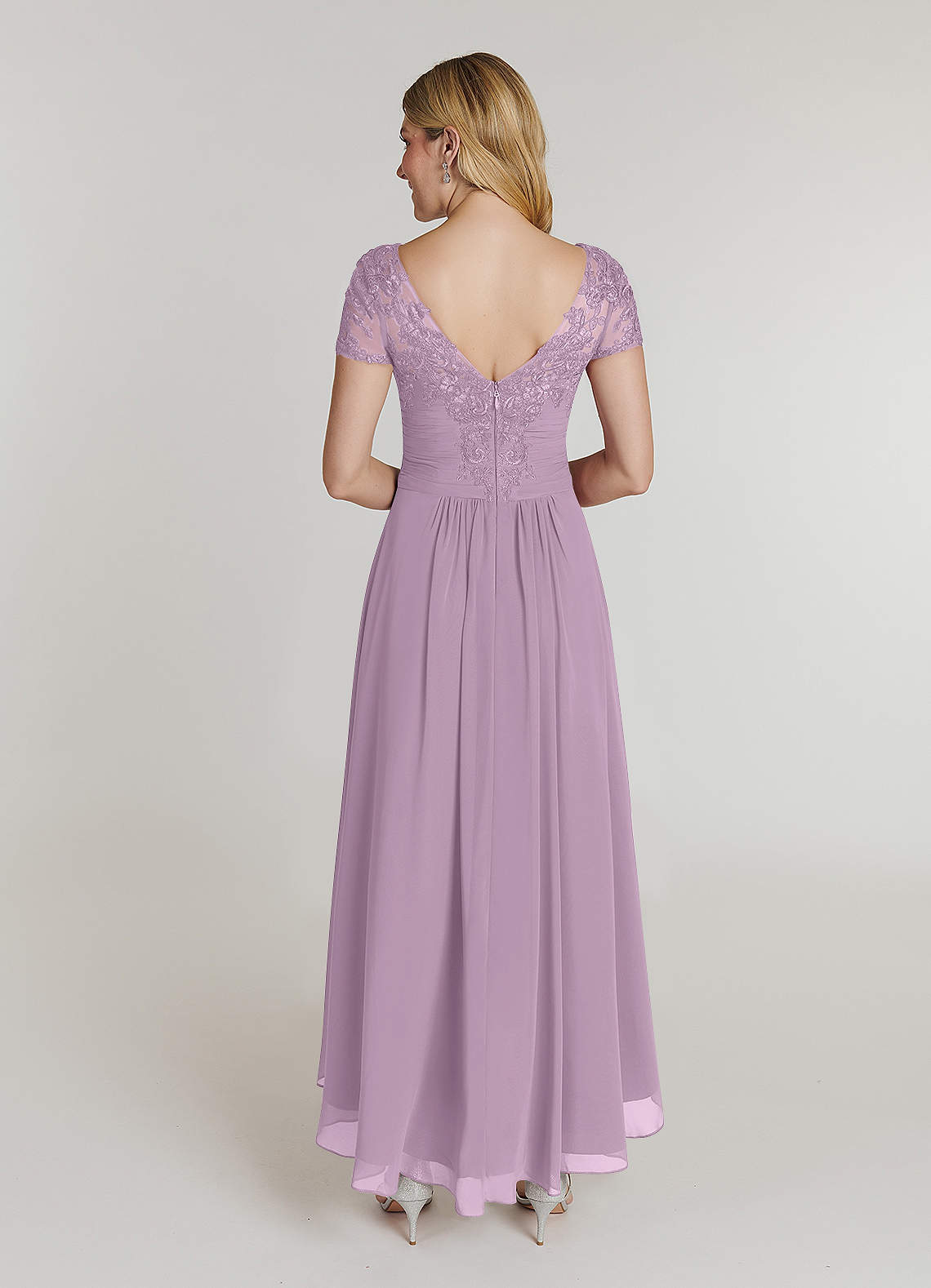 Wisteria A-Line Lace Chiffon Dress
